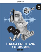 Portada de Lengua Castellana y Literatura 4º ESO. Libro del estudiante. GENiOX