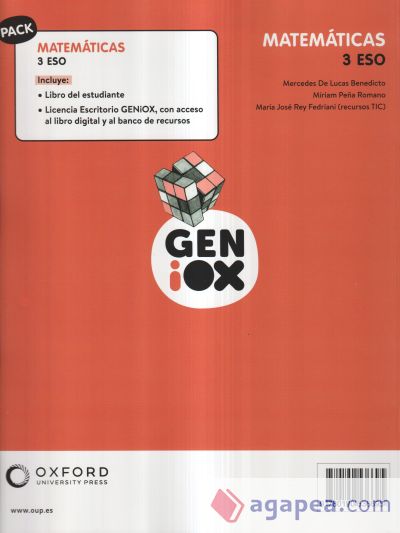 Matemáticas 3º ESO. Libro del estudiante. GENiOX