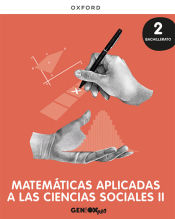 Portada de Matemáticas Aplicadas CC. Sociales II 2º Bachillerato. Libro del estudiante. GENiOX PRO