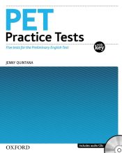 Portada de Pet practice tests new ed w/k pack