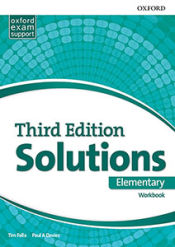 Portada de Solutions 3rd Edition Elementary. Workbook Pk