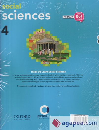 Think Do Learn Social Sciences 4th Primary. Class book + CD pack