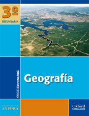 Portada de Ánfora Geografía 3º ESO  la/mapas/mg extrem