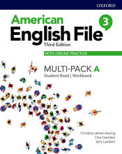 Portada de American English File Level 3 Student Book/Workbook Multi-Pack a with Online Practice