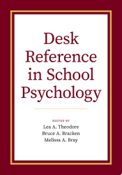 Portada de Desk Reference in School Psychology