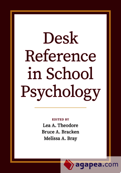 Desk Reference in School Psychology