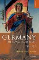 Portada de Germany: The Long Road West: Volume 1: 1789-1933