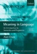Portada de Meaning in Language