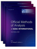 Portada de Official Methods of Analysis of Aoac International: 3-Volume Set