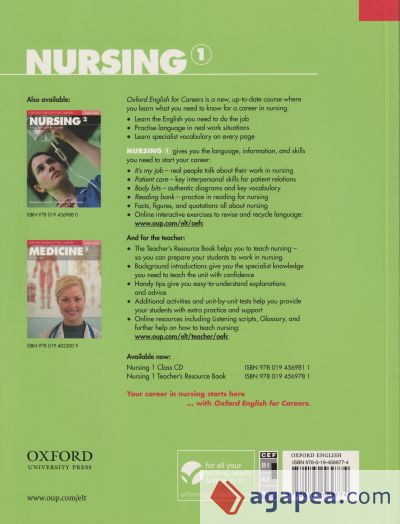 Oxford English For Careers Nursing 1 Student's Book