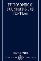Portada de Philosophical Foundations of Tort Law