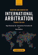 Portada de Redfern and Hunter on International Arbitration 7th Edition: Student Version