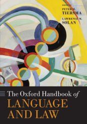 Portada de The Oxford Handbook of Language and Law