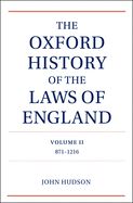Portada de The Oxford History of the Laws of England Volume II