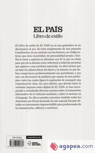 Libro de estilo El País