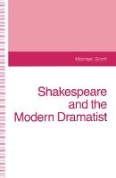 Portada de Shakespeare and the Modern Dramatist