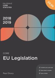 Portada de Core EU Legislation 2018-19