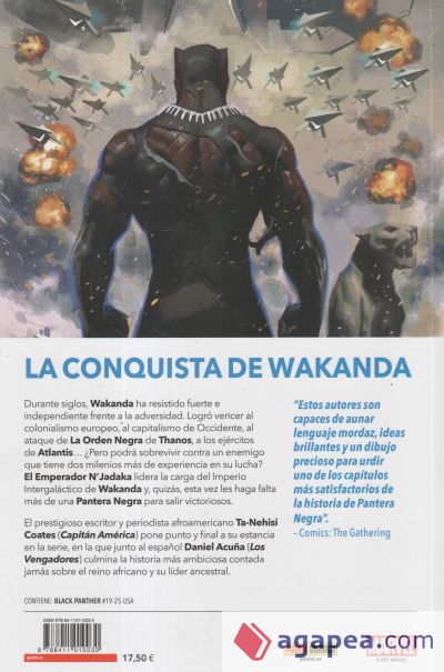 100% Marvel coediciones pantera negra. wakanda destada 4
