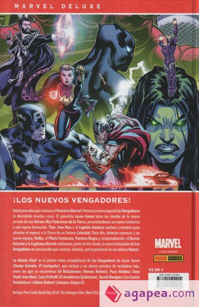 Marvel deluxe los vengadores de jason aaron 1. la hueste final