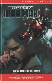 Portada de Marvel deluxe tony stark iron man 1. el hombre hecho a sí mismo