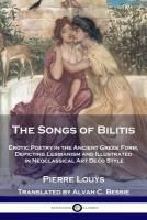 Portada de The Songs of Bilitis: Erotic Poetry in the Ancient Greek Form, Depicting Lesbianism and Illustrated in Neoclassical Art Deco Style