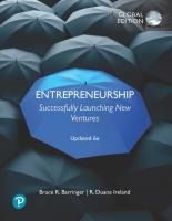 Portada de Entrepreneurship: Successfully Launching New Ventures, Updated 6e