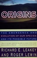 Portada de Origins: The Emergence and Evolution of Our Species and Its Possiblefuture