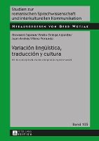 Portada de Variacion Lingueistica, Traduccion y Cultura: de La Conceptualizacion a la Practica Profesional