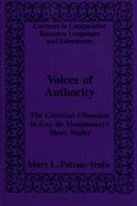 Portada de Voices of Authority: Criminal Obsession in Guy de Maupassant's Short Works
