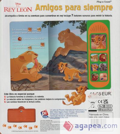 AMIGOS PARA SIEMPRE. EL REY LEÓN DISNEY. 7B LSB