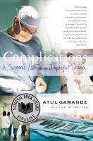 Portada de Complications: A Surgeon's Notes on an Imperfect Science