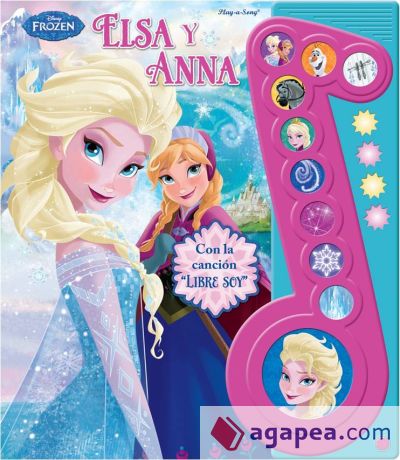 LIBRO MUSICAL 10 BOTONES FROZEN DLXMN