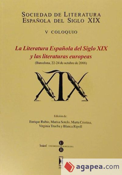 La literatura española del siglo XIX y las literaturas europeas