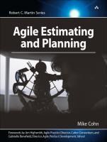 Portada de Agile Estimating & Planning