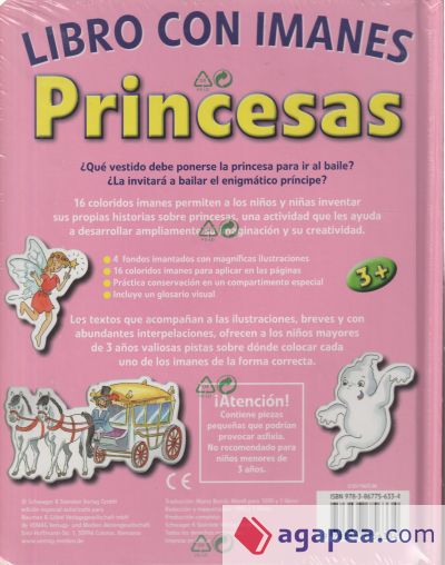 PRINCESAS - LIBROS DE IMANES