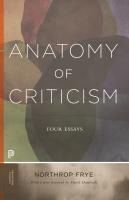 Portada de Anatomy of Criticism: Four Essays