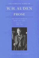 Portada de The Complete Works of W.H. Auden: Prose and Travel Books in Prose and Verse: Volume I. 1926-1938