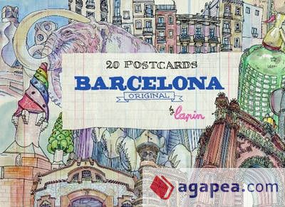 20 Postcard Barcelona Original