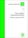 PROYECTO MARCO DE PASTORAL CON J&Oacute;VENES