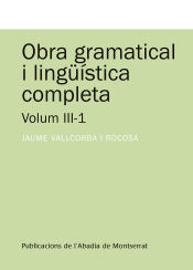 Portada de OBRA GRAMATICAL I LINGUISTICA COMPLETA, VOL.II