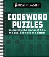 Portada de Brain Games - Codeword Puzzle: Unscramble the Alphabet, Fill in the Grid, and Solve the Puzzle!