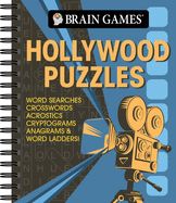 Portada de Brain Games - Hollywood Puzzles: Word Searches, Crosswords, Acrostics, Cryptograms, Anagrams & Word Ladders!