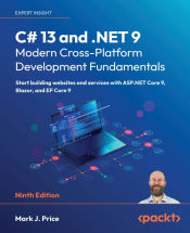 Portada de C# 13 and .NET 9 - Modern Cross-Platform Development Fundamentals - Ninth Edition