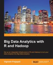 Portada de Big Data Analytics with R and Hadoop