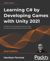 Portada de Learning C# by Developing Games with Unity 2021