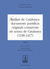 Portada de Butllari de Catalunya: documents pontificis originals conservats als arxius de Catalunya (1198-1417)