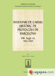 Portada de Inventari de l'arxiu històric de protocols de Barcelona VIII