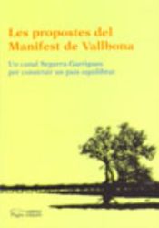 Portada de Les propostes del Manifest de Vallbona: Un canal Segarra-Garrigues per construir un país equilibrat