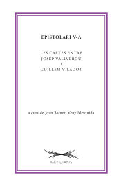 Portada de Epistolari V-? : Les cartes entre Josep Vallverdú i Guillem Viladot