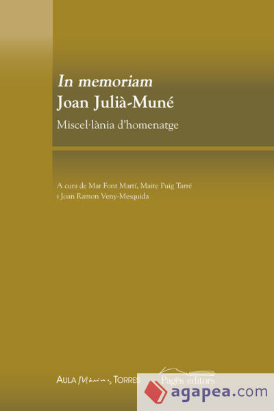 In memoriam Joan-Julià Muné